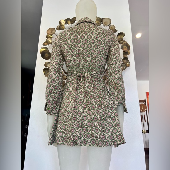 Vintage Connie Sage Inc 1970s butterfly collar Mini dress. XXS - Picture 8 of 13